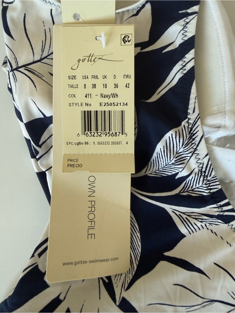 GOTTEX MALAYA SURPLICE RUFFLE SWIMDRESS - Picture 9 of 9
